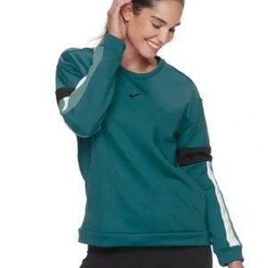 New with Tags Teal Green Nike Therma Loose Fit Crew Neck Sweatshirt Size XS